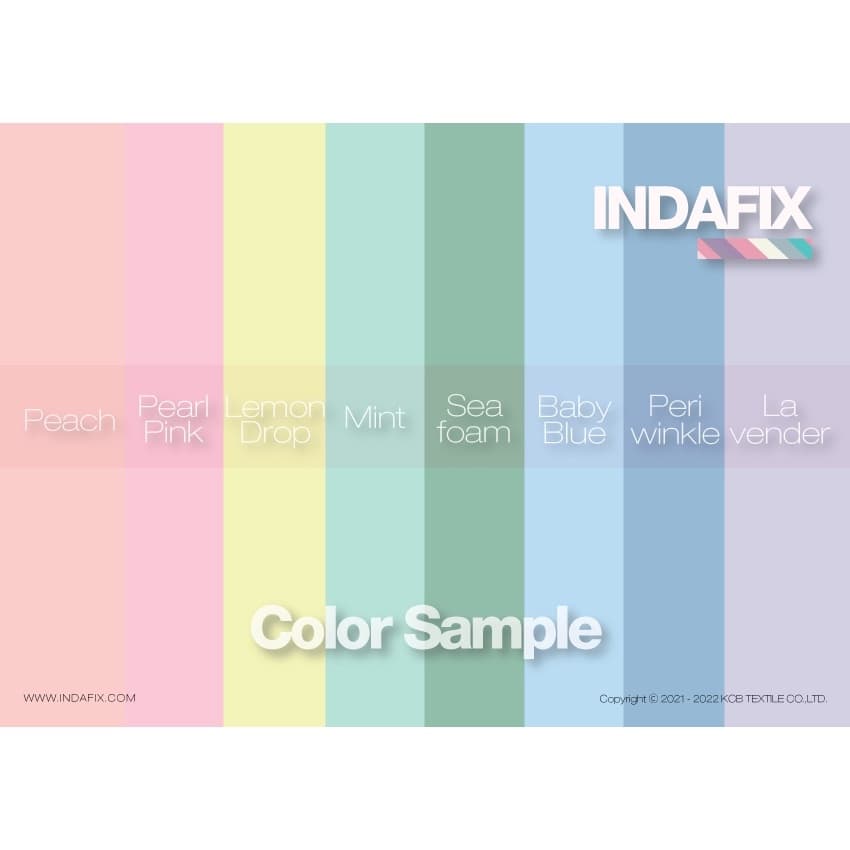 สีย้อมผ้า ยี่ห้อ INDAFIX Pastel Collection ขนาด 25 กรัม รูปที่ 7