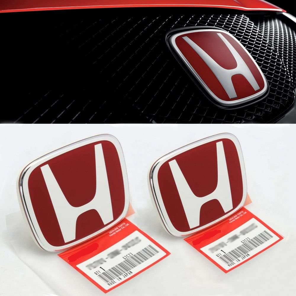 ปลอกหุ้มพวงมาลัยรถยนต์ สติ๊กเกอร์โลโก้ Honda Civic Accord CRV HRV Fit Jazz City Odyssey Vezel สีแดง สําหรับติดพวงมาลัย รูปที่ 5