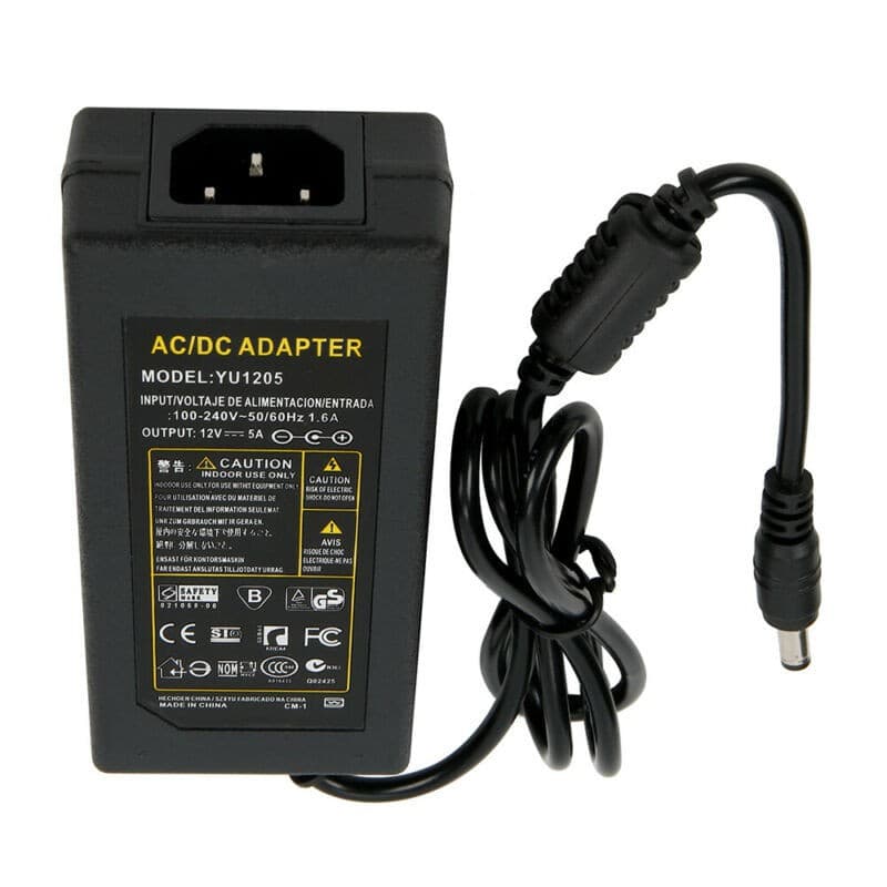 Adapter AC / DC 12โวล์ท5แอมป์ 12V 5A อะแดปเตอร์ อะแดปเตอร์พาวเวอร์ซัพพาย หม้อแปลง อะแดปเตอร์จ่ายไฟฟ้า สายคาว 1 เมตร รูปที่ 6
