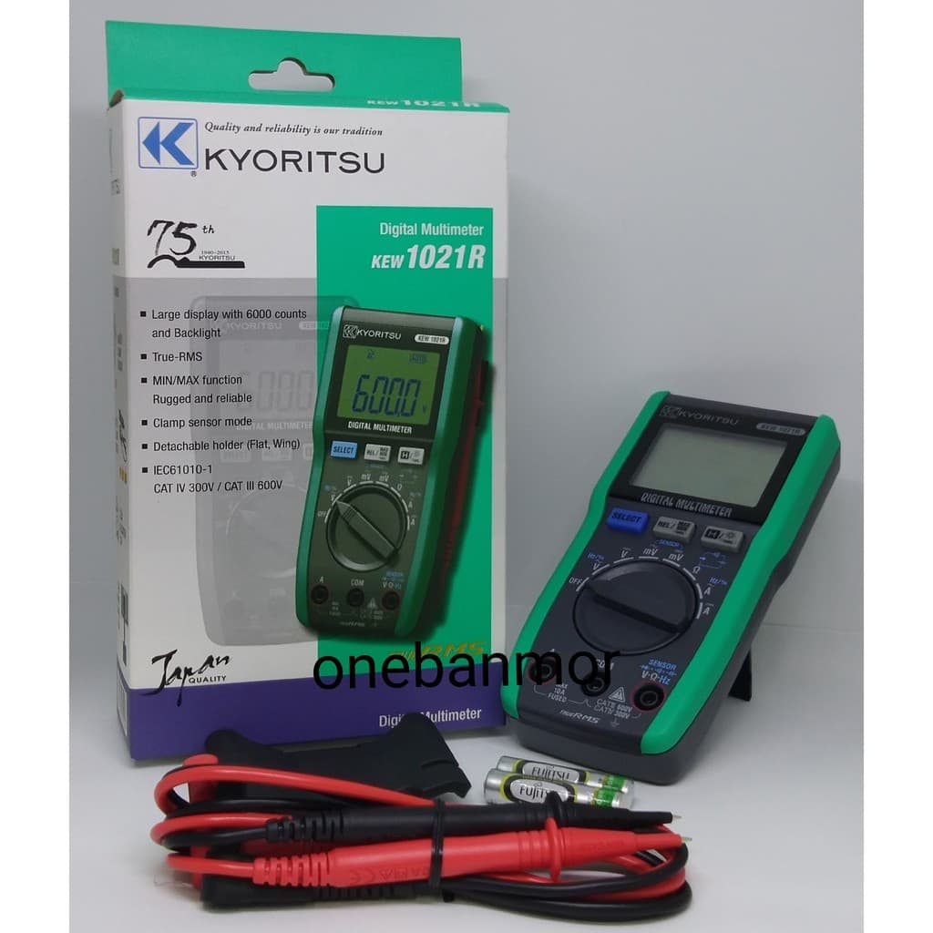 Kyoritsu KEW 1021R ดิจิตอล มัลติมิเตอร์ แม่นยำ รวดเร็ว ทนทาน รับประกัน 3 ปีเต็ม สินค้า ออกใบกำกับภาษีได้ รูปที่ 6