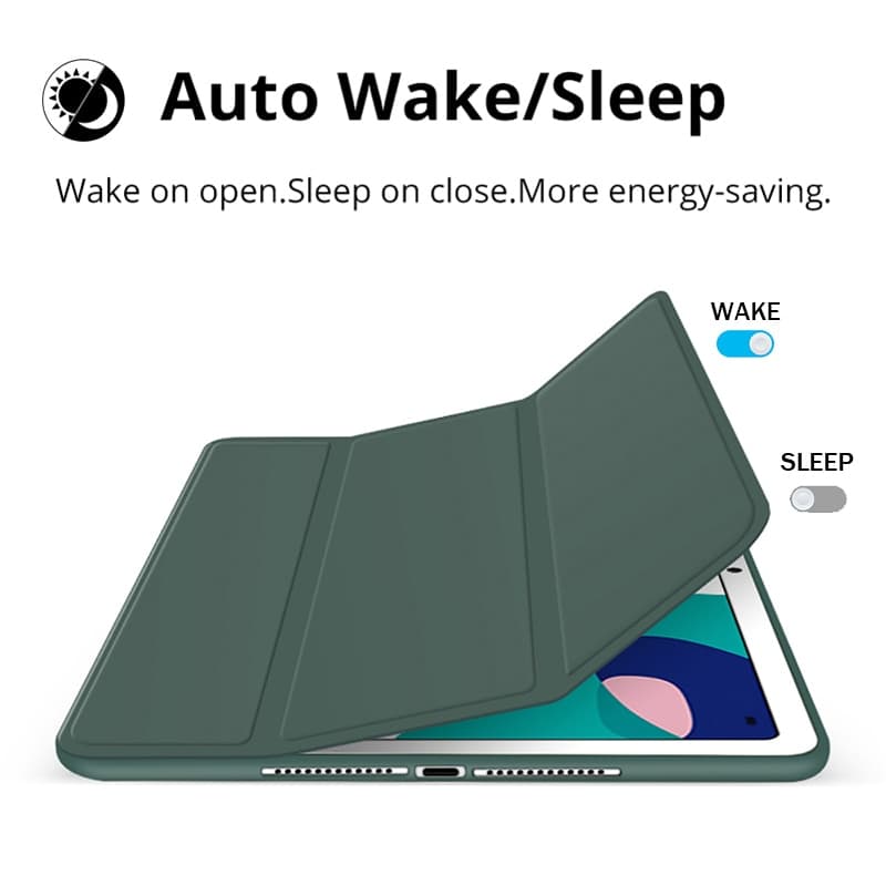 กรณี Huawei MatePad T10s 10.1" AGS3-L09/AGS3-W09 2022 Folding Stand Cover for Huawei T10 9.7" AGR-L09/W09 กรณีซิลิโคนที่ยืดหยุ่นนุ่ม TPU รูปที่ 2