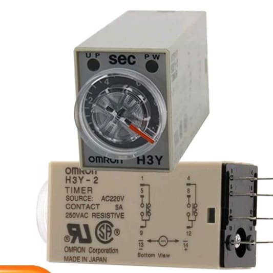 H3Y-2 H3Y-4 h3y2 h3y4 ทามเมอร์รีเลย์ Timer สวิตช์หน่วงเวลาตัวจับเวลา 5S- 60M เวลา 12V 24v 220v รูปที่ 4