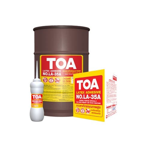 TOA กาวลาเท็กซ์ปูไม้ปาเก้ กาวทาไม้ ทีโอเอ TOA LA-35A รูปที่ 3