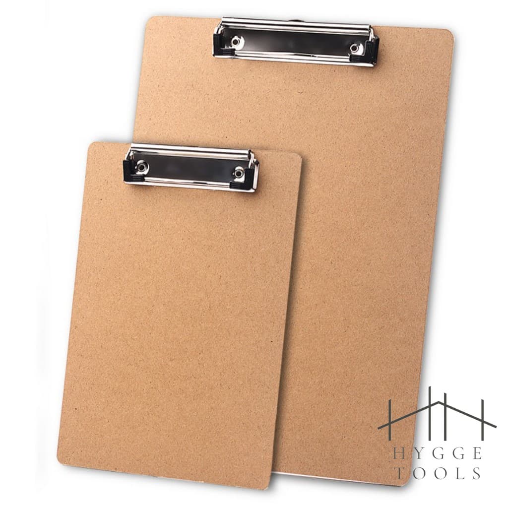 Clipboard คลิปบอร์ด คลิปบอร์ดไม้ Clipboard A4 A5 สีน้ำตาล รูปที่ 8