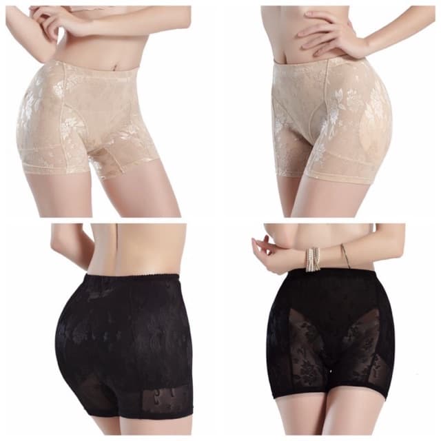 กางเกงเสริมสะโพก+ก้น เอวสูง เนื้อผ้าลูกไม้ Size:M-4xl #1068 รูปที่ 1