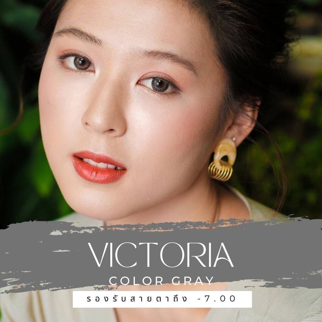 Angel Zone คอนแทคเลนส์ รุ่น Victoria Gray 14.2 (รองรับสายตาปกติและค่าสายตาสั้น -0.50 ถึง -7.00) รูปที่ 5