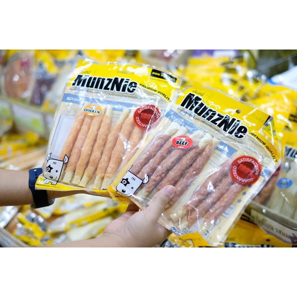 MUNZNIE ขนมสุนัขมันซ์นี่ เนื้อพันครันชี่ 8 ชิ้น||MS067 รูปที่ 4