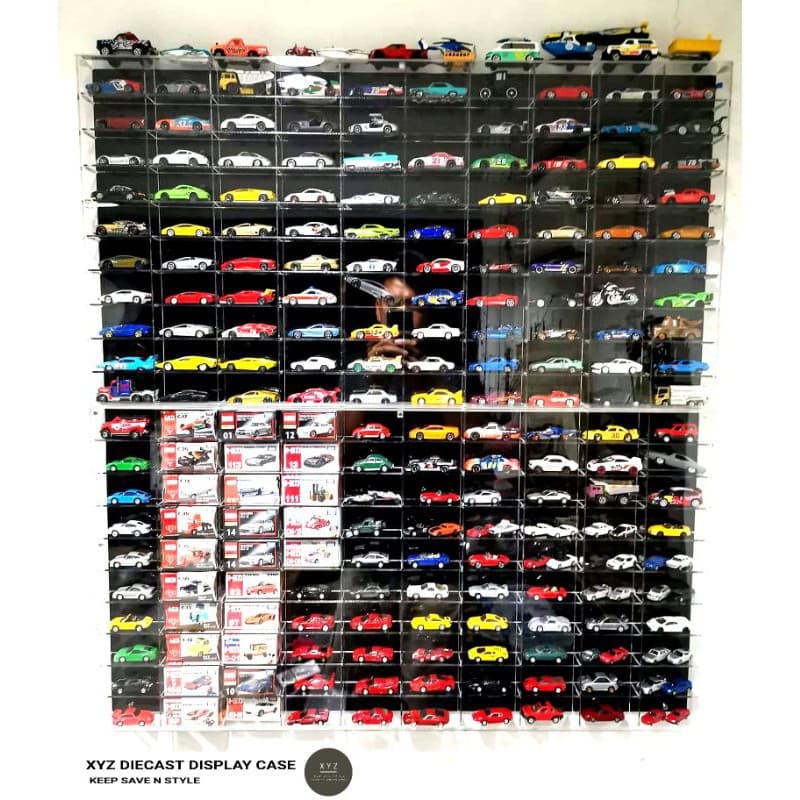 ตู้โชว์รถสเกล 1:64 อะคริลิค 100ช่อง รูปที่ 4