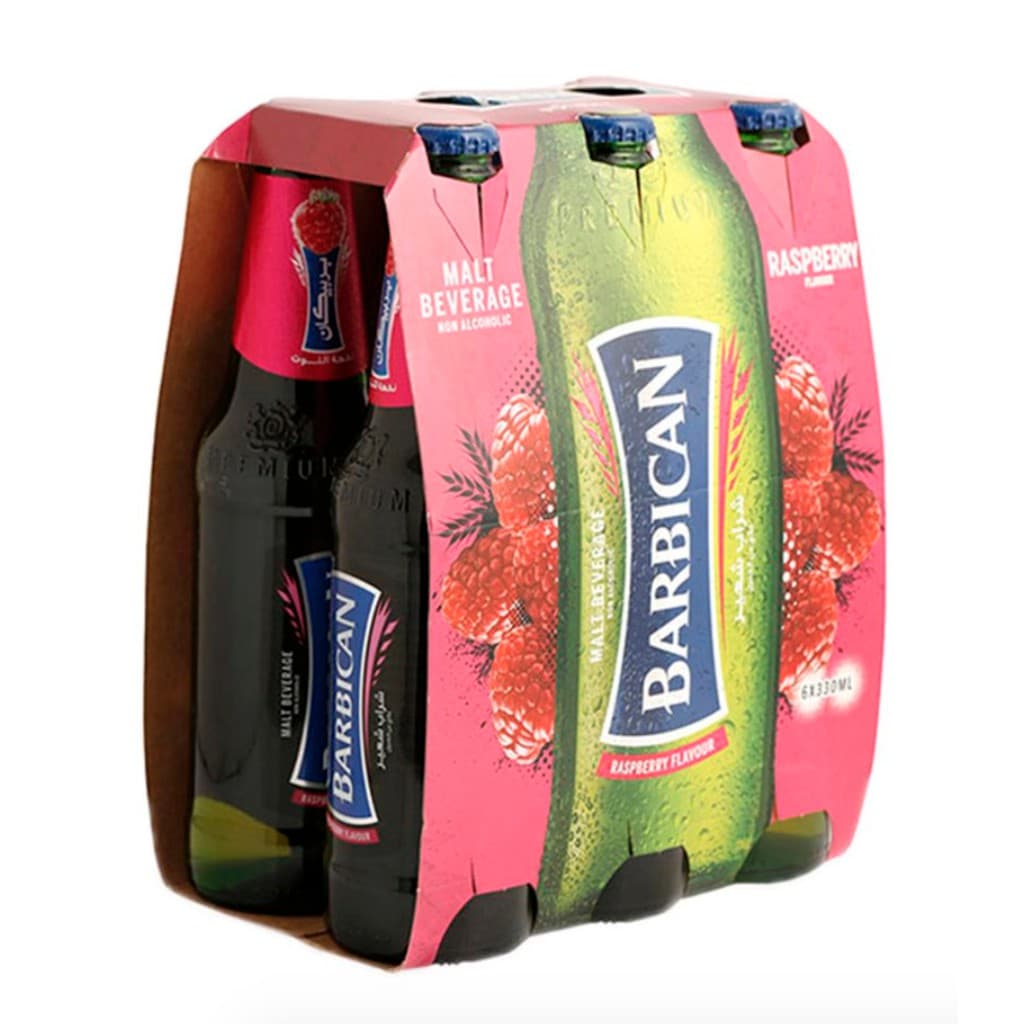 Barbican Malt Beverage Raspberry Flavour 330ml x 6 ++ บาร์บิคาน เครื่องดื่มมอลต์สกัด รสราสเบอรี่ ขนาด 330ml x 6 ขวด รูปที่ 2