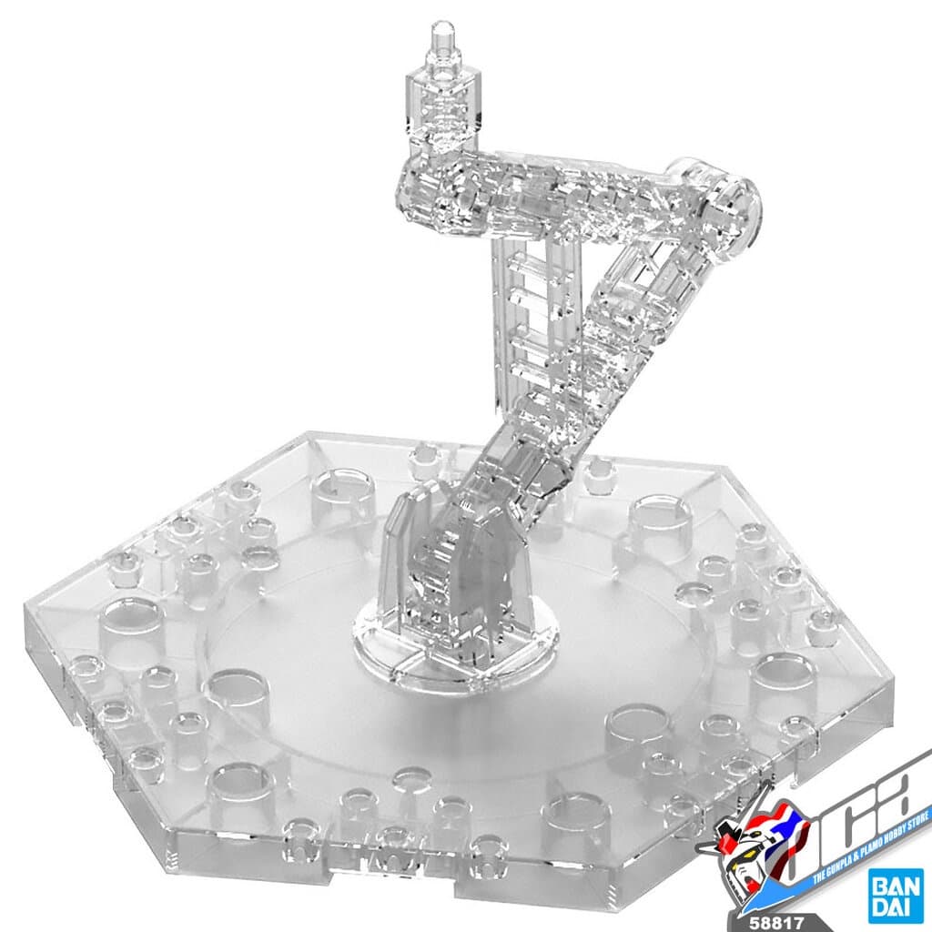BANDAI GUNPLA ACTION BASE 5 CLEAR ฐาน ขาตั้ง กันดั้ม กันพลา พลาโม VCA GUNDAM รูปที่ 1
