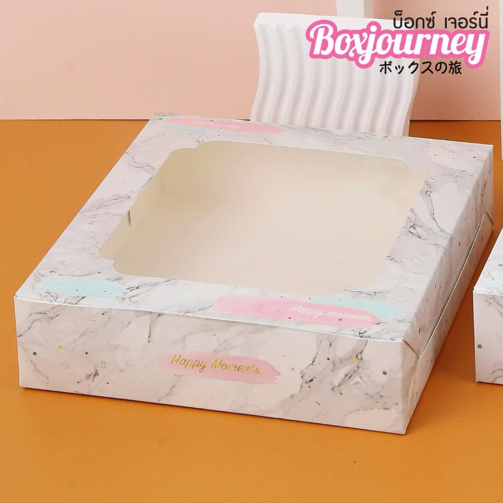 Boxjourney กล่องทรงเตี้ย 3 ปอนด์ มี 12 ลาย ขนาด 26.5 x 26.5 x 6.5 ซม. รูปที่ 3
