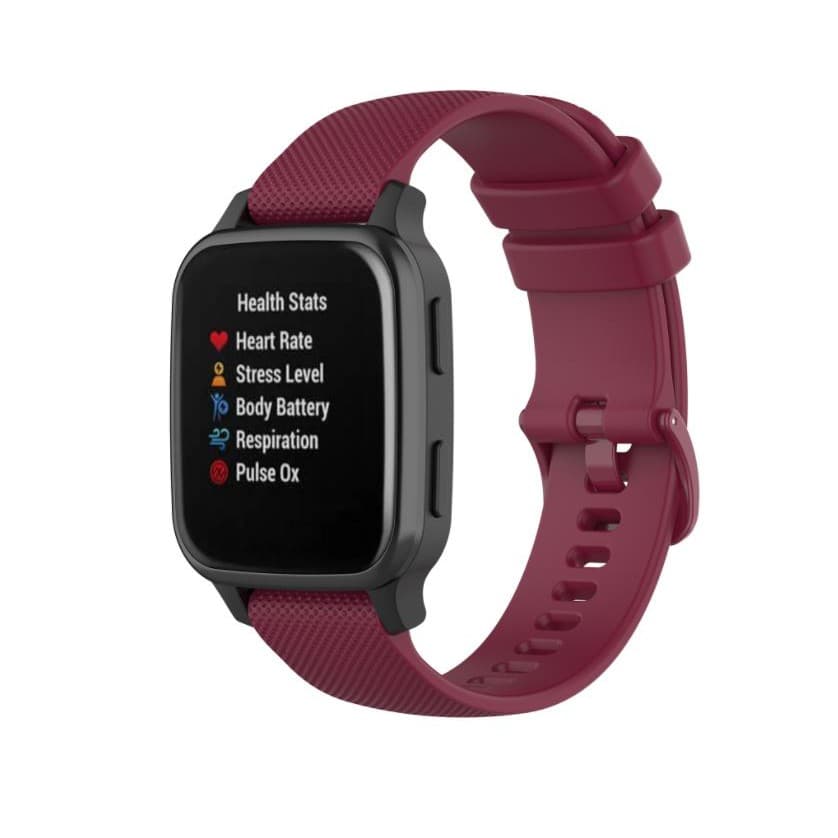 สาย Garmin VenuSQ/Venu SQ2/Venu/Venu2plus/245/645/vivoactive3 vivomove3 amazfitbip ขนาด20mm ทุกวันจากไทย รูปที่ 7