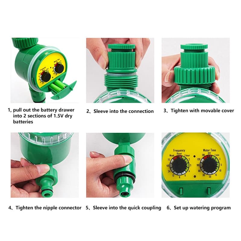 Automatic watering timer เครื่องตั้งเวลารดน้ำอัตโนมัติแบบดิจิตอล เครื่องตั้งเวลารดน้ำต้นไม้ ระบบรดน้ำสวนอัตโนมัติ รูปที่ 3