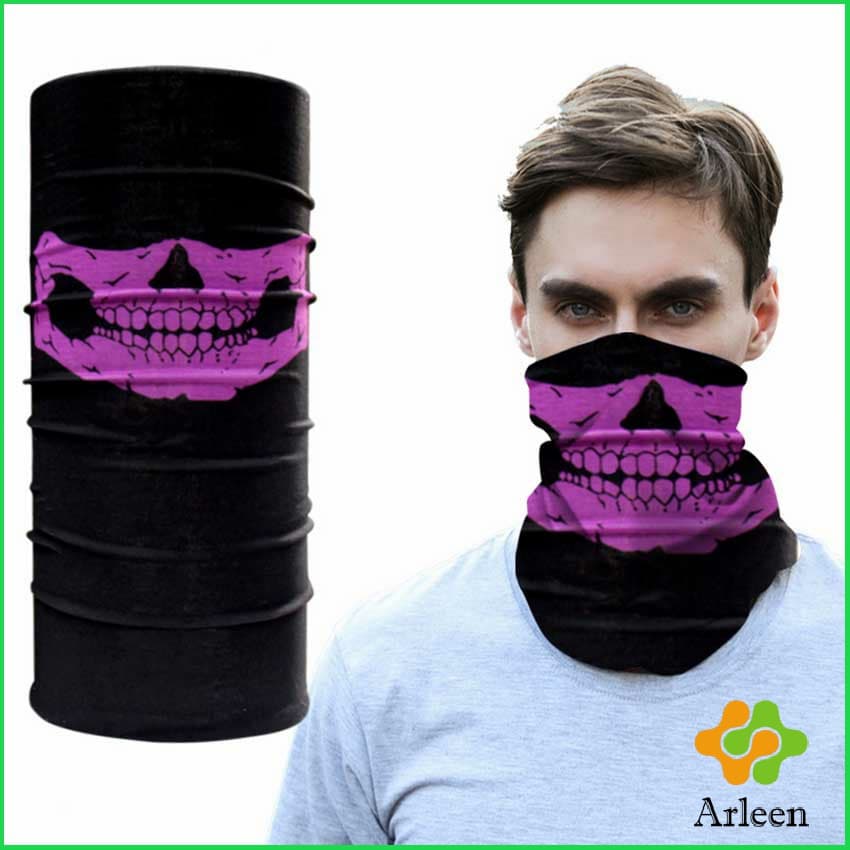 Arleen ผ้าบัฟกันฝุ่น โพกหัว ผ้าปิดหน้า กันแดด เลือกลายได้ แดด UV Magic turban รูปที่ 4