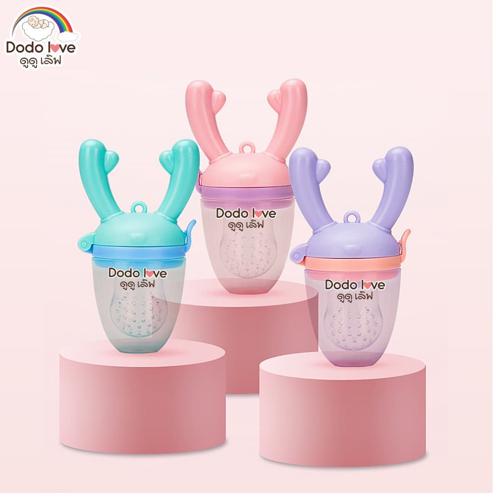 ส่งด่วน LitteBaby X DoDolove จุกซิลิโคน ดูดผักผลไม้ จุกนมหลอก จุกหลอกสำหรับเด็กหัดกัดกินผลไม้ รูปที่ 2