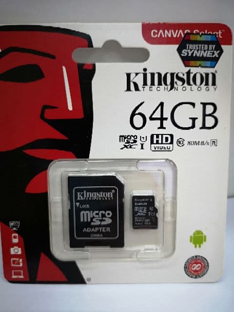 32GB-256GB Kingston เมมโมรี่การ์ดคิงส์ตัน​ CLASS10 micro SD card กล้องติดรถ เมมกล้องวงจรปิด รูปที่ 2