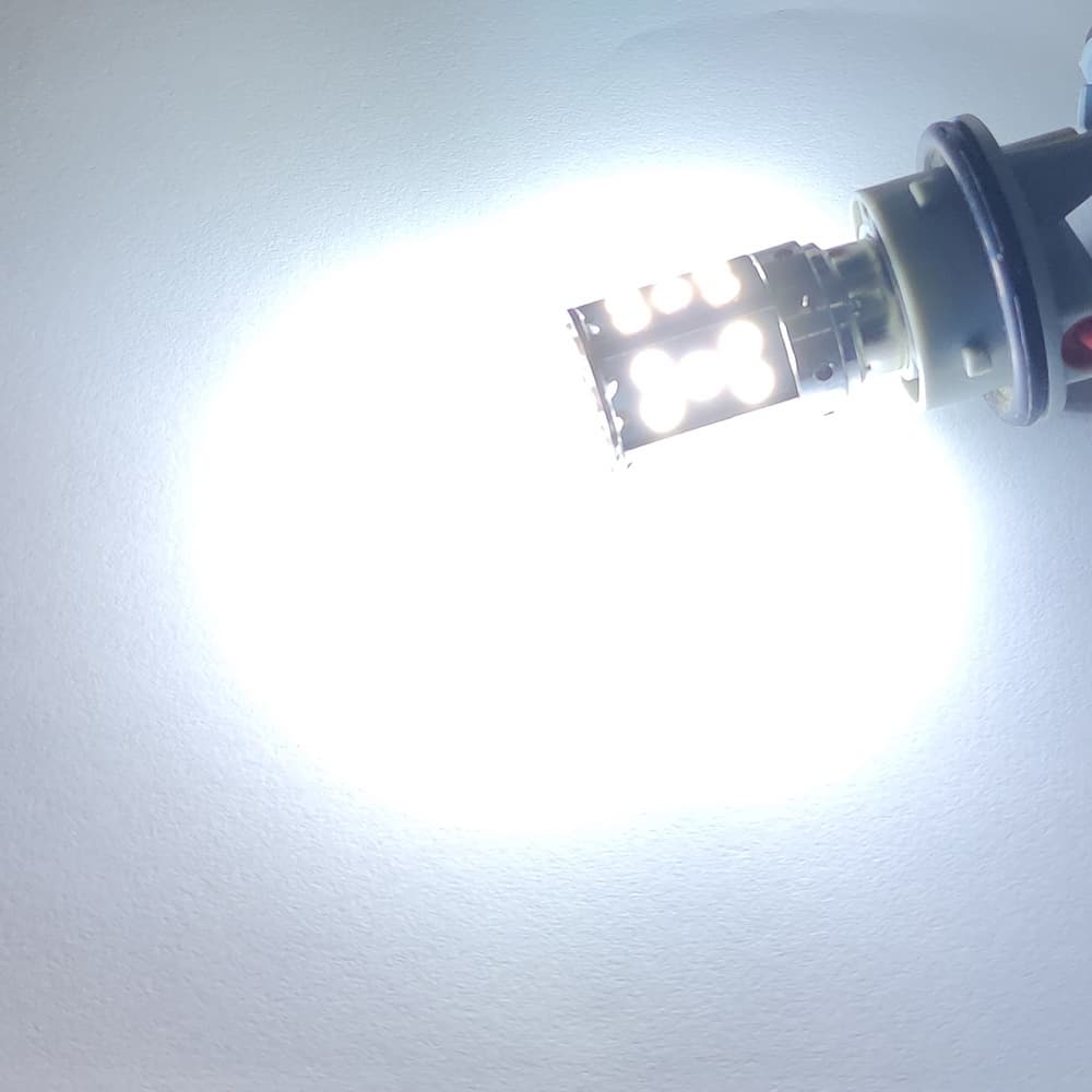 ไฟถอย LED ขั้วบิด เขี้ยวตรง 180 องศา 1156 BA15S P21W 35 ชิพ SMD 3030 Convex 3D 2 หลอด *สว่างกว่ารุ่น 144 ชิพ* รูปที่ 5