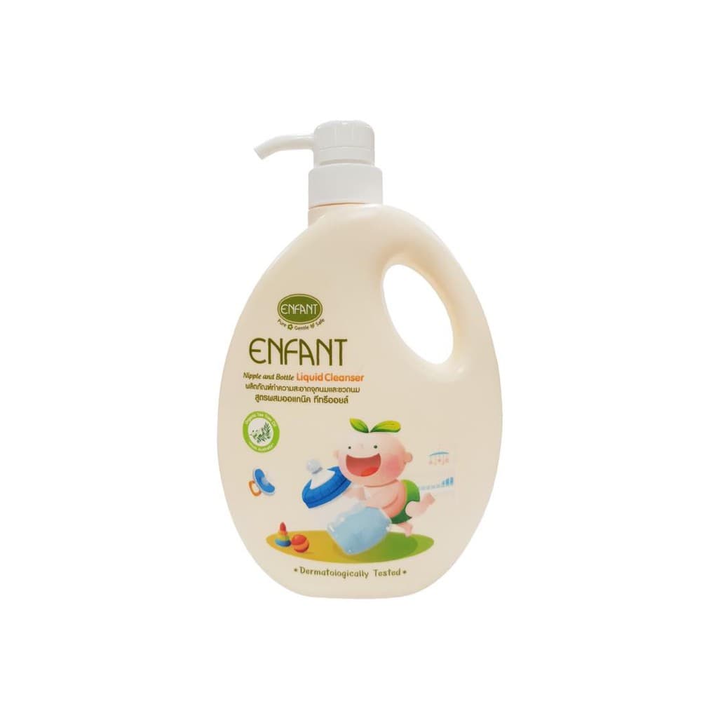 Enfant ผลิตภัณฑ์ทำความสะอาดจุกนมและขวดนม สูตร Double Cleanser ขวดปั้ม และแบบถุงเติม รูปที่ 3