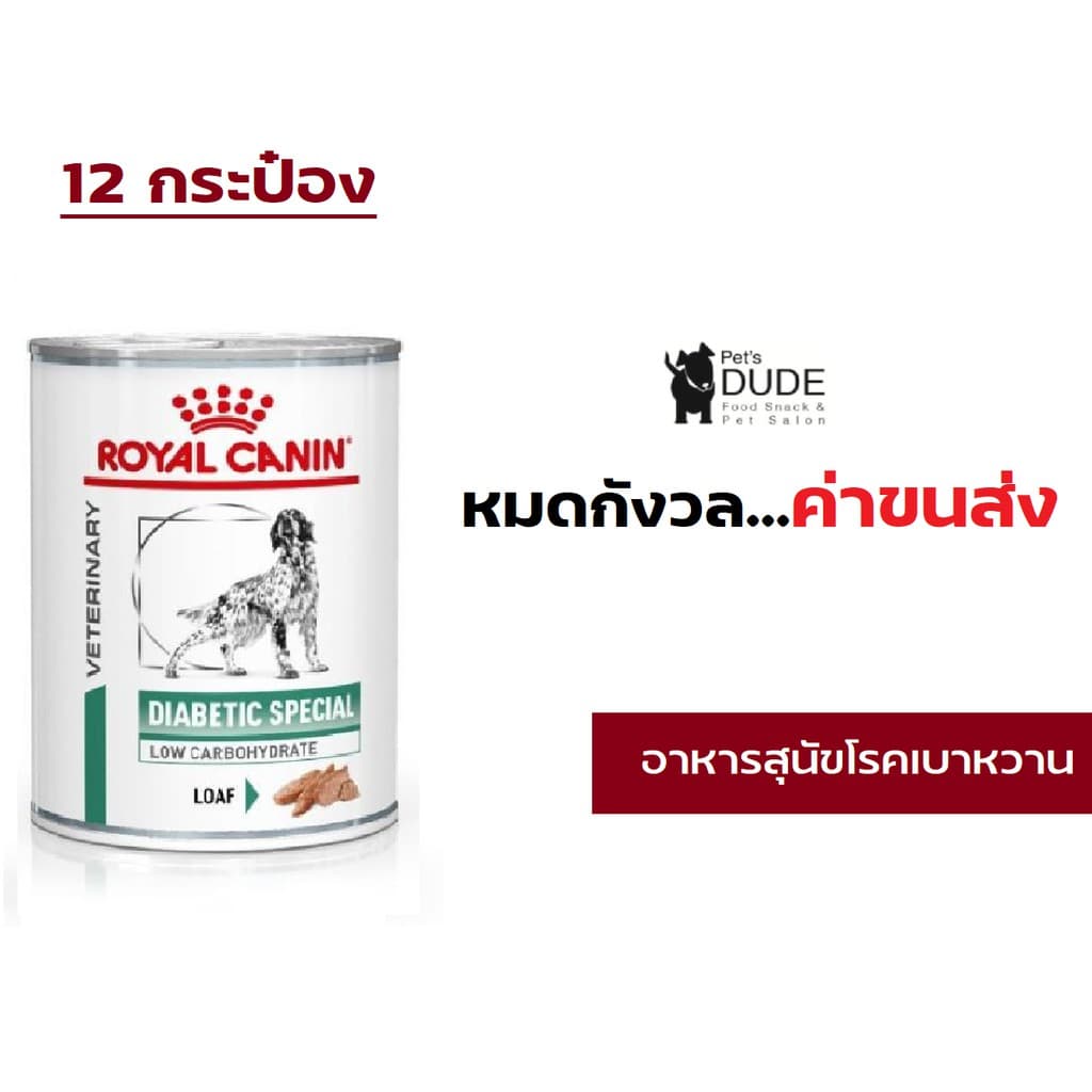 Royal Canin Diabetic สุนัข โรคเบาหวาน กระป๋อง 410gX12กระป๋อง รูปที่ 2