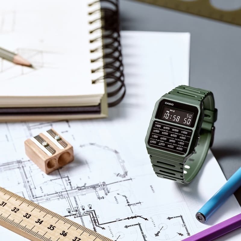 Casio รุ่น CA-53WF นาฬิกาข้อมือพร้อมเครื่องคิดเลข สไตล์วินเทจ ประกันร้าน 1 ปีเต็ม รูปที่ 8