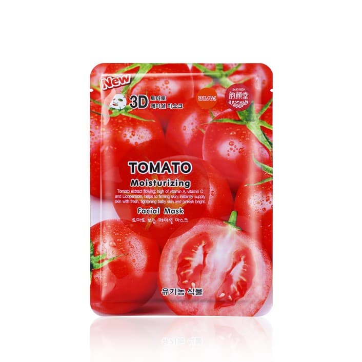 Belov East Skin 3D Tomato Facial Mask 38ml บีลอฟ อิส สกิน โทเมโท เฟเชี่ยล มาส์คหน้า มะเขือเทศ รูปที่ 5