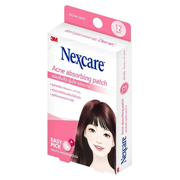เน็กซ์แคร์ แผ่นซับสิว รุ่นขอบบาง 12 ชิ้น/Nexcare acne absorbing patch 12 s รูปที่ 2