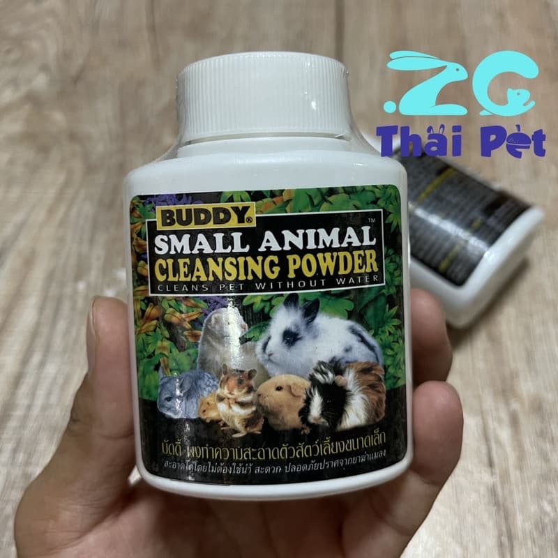 Buddy Creansing Powder บัดดี้คลีนซิ่งพาวเดอร์ ผงทำความสะอาดสัตว์เลี้ยงขนาดเล็ก ขนาด 50 g. รูปที่ 1