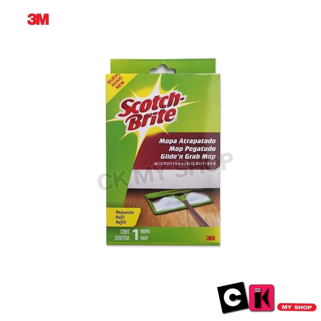 3M สก๊อตช์-ไบรต์ ม็อบดันฝุ่นไมโครไฟเบอร์ Scotch-Brite Flat Mop Microfiber รูปที่ 3