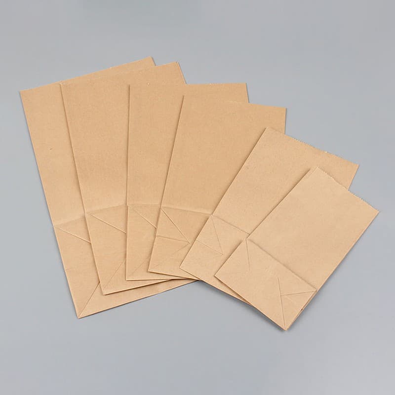 ถุงกระดาษน้ำตาล เคลือบกันน้ำ,น้ำมัน #P280 ถุงกระดาษคราฟ ขยายข้าง ใส่ขนมปัง ผลไม้ เบเกอรี่ ถุงอเนกประสงค์ รูปที่ 5