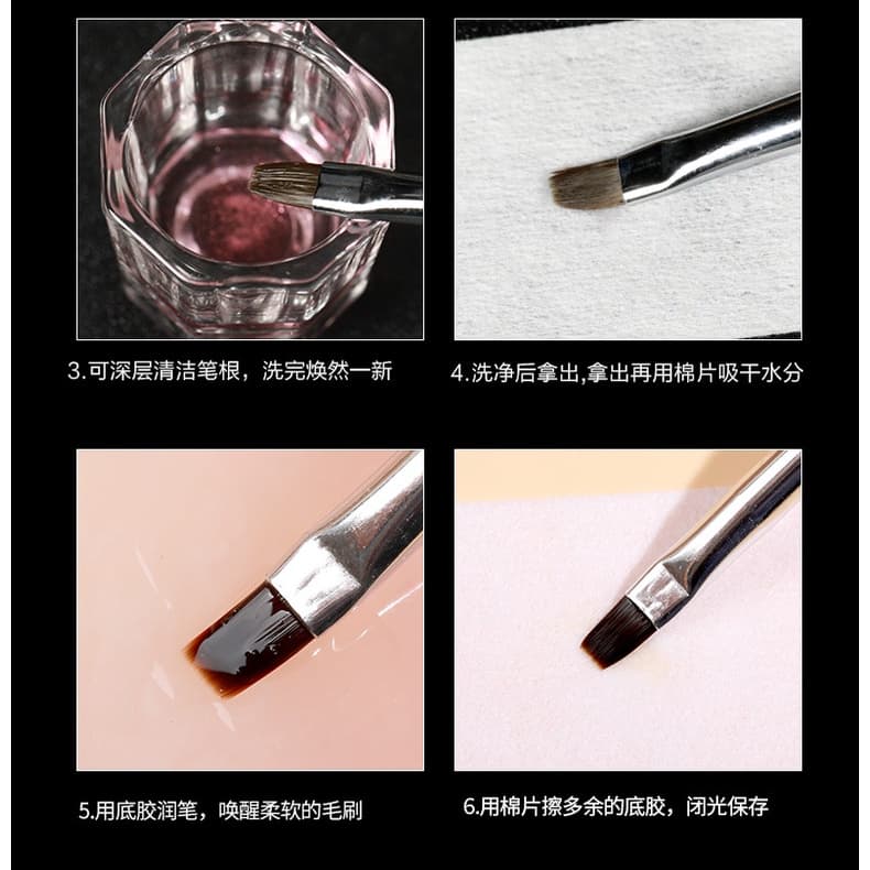 น้ำยาล้างพู่กัน AS Nail Brush Cleanser 60ml รูปที่ 5