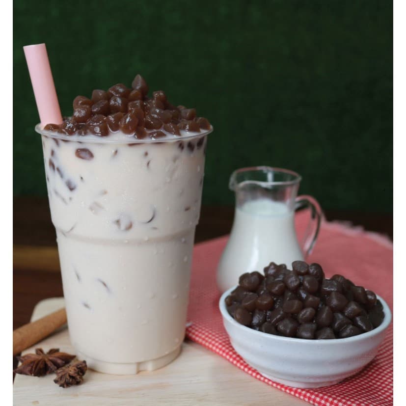 MOKI บุกไข่มุกเฉาก๊วย 100กรัม บุกไข่มุก ไม่มีแป้ง บุกเพื่อสุขภาพ คีโต Konjac Pearl Brown Retort รูปที่ 6