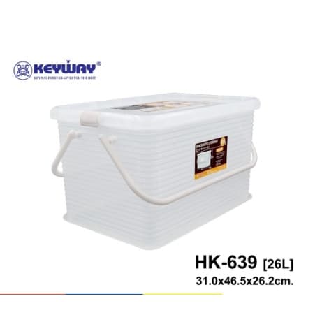 Keyway กล่องปิคนิค กล่องเก็บของพร้อมฝาปิด กล่องเอนกประสงค์ ตะกร้าปิคนิค รุ่น HK-619 HK-629 HK-639 AZ-170 รูปที่ 6