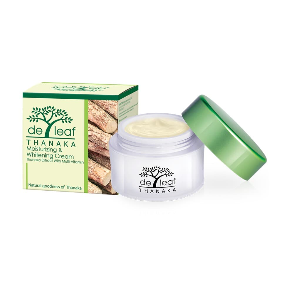 De Leaf Thanaka เดอ ลีฟ ทานาคา มอยส์เจอร์ไรซิ่ง ไวท์เทนนิ่ง ครีม ลดรื้วรอย ปกป้องผิวจากแดด SPT-MWC913 รูปที่ 2