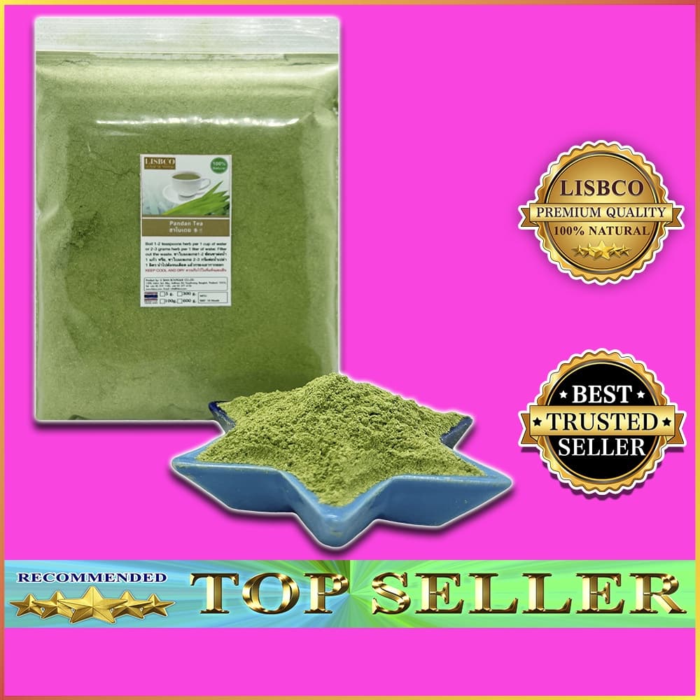 ใบเตยบด 600 กรัม ชาสมุนไพร ชาใบเตย 100% Pandan Powder 600 g Herbal Drink Grade AA+ ใบเตยแห้งแบบผง รูปที่ 2