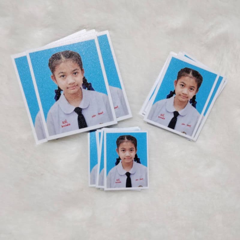 รูปติดบัตร 1 นิ้ว : 1.5 นิ้ว : 2 นิ้ว นักเรียน/สมัครงาน/ไอดอล ขั้นต่ำ10 ใบ คละลายได้ รูปที่ 9