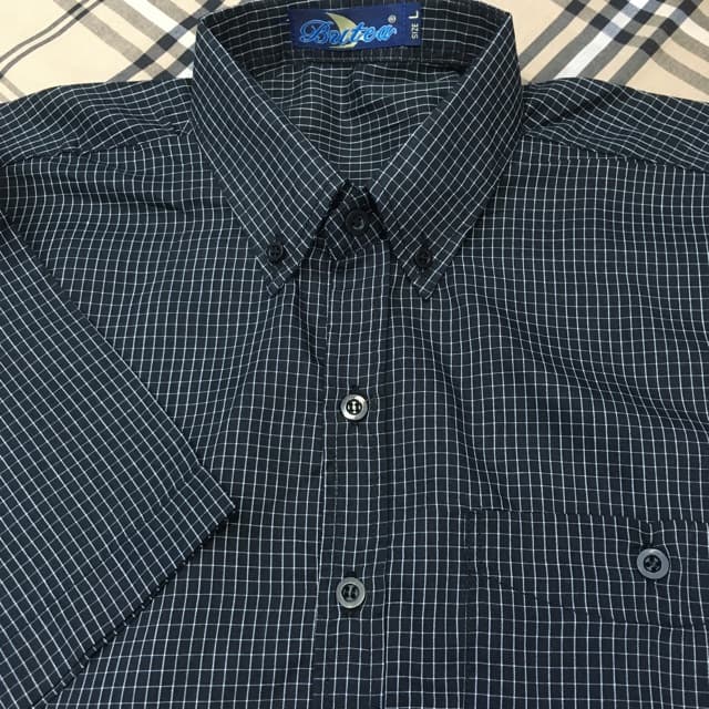 แขนสั้น ถูกที่สุด เสื้อตัดอ้อย สีดำ S M L XL รูปที่ 1