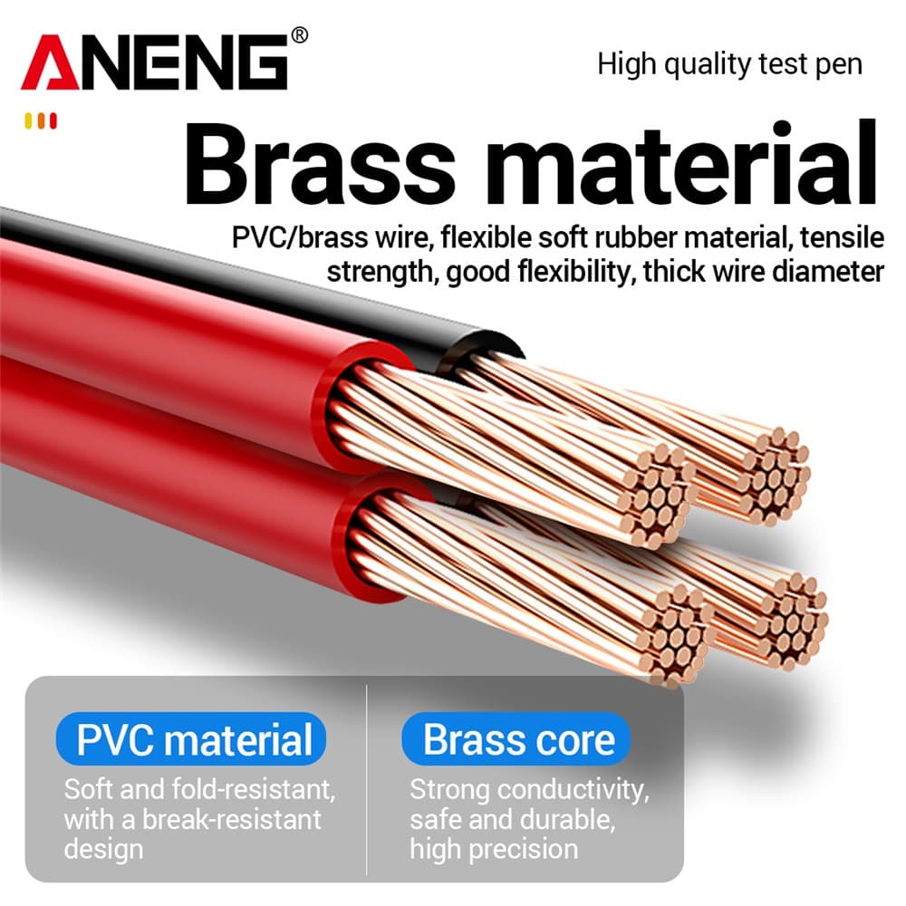 ANENG One ชุด PT840 Premium Test Lead Kit, 1000V 10A มัลติมิเตอร์ Probes พร้อมเข็ม Pins และสายเคเบิลแบบยืดหยุ่นสําหรับการทดสอบ Electronics รูปที่ 3