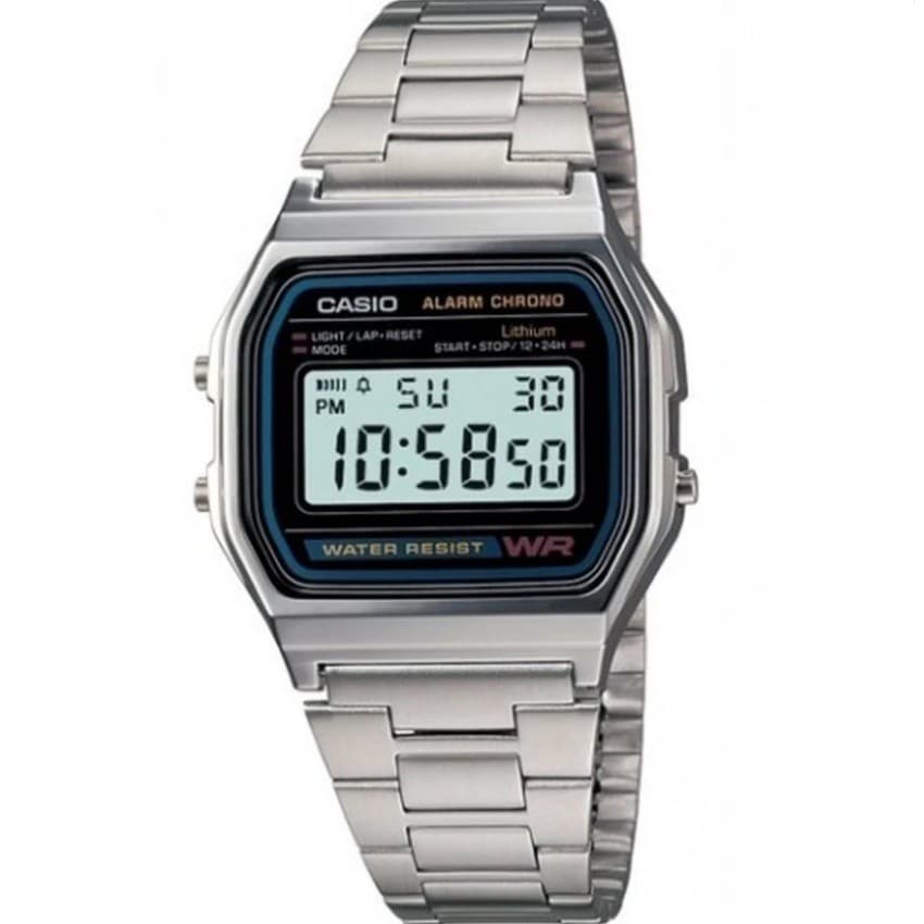 Casio Standard นาฬิกาข้อมือ สายสเตนเลส รุ่น A158WA-1DF รูปที่ 1