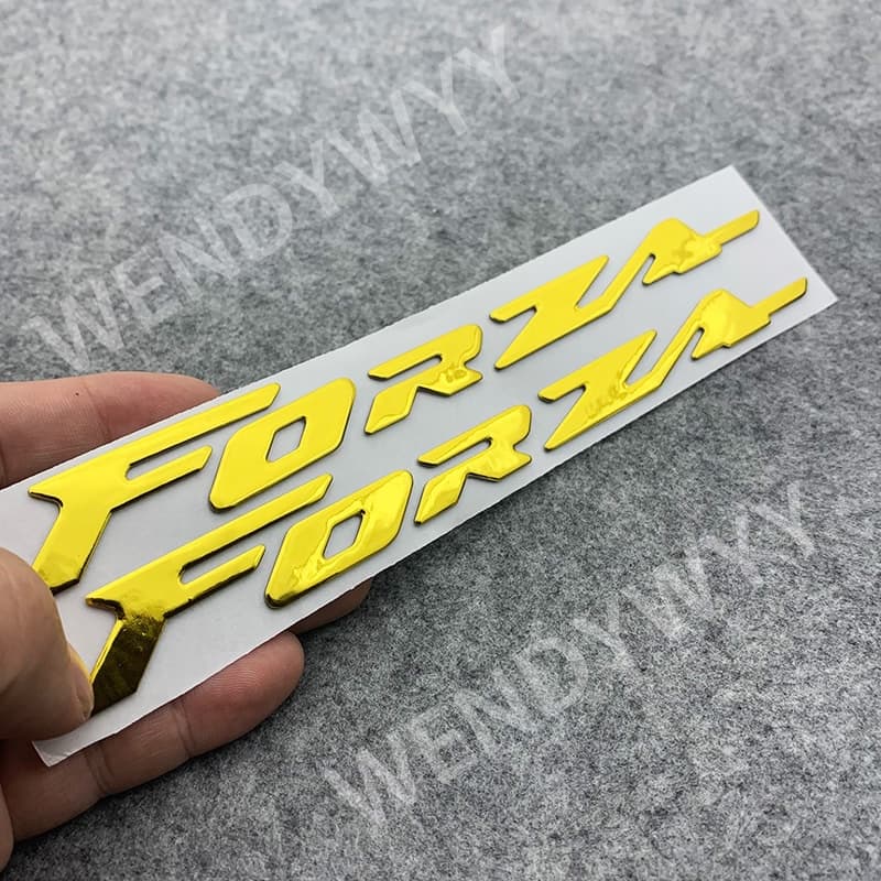 สติกเกอร์โลโก้ พลาสติกนิ่ม โครเมี่ยม 3D สําหรับตกแต่งรถจักรยานยนต์ HONDA Forza 150 250 300 350 750 รูปที่ 8