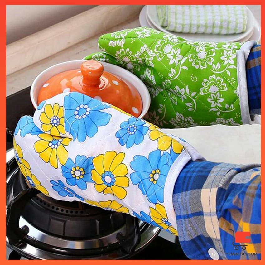 จัดเก็บสะดวก จัดส่งคละลาย ถุงมือกันความร้อน ถุงมือไมโครเวฟ Cooking gloves รูปที่ 8