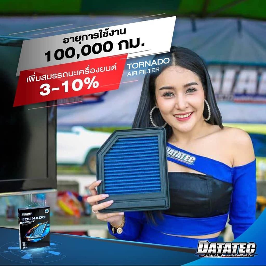 กรองอากาศ DATATEC TORNADO กรองเปลือยปาก 3" กรองเห็ด รุ่นปรับปรุงใหม่ล่าสุด รูปที่ 4