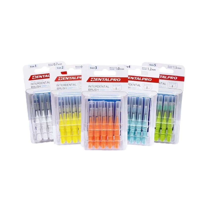 แปรงซอกฟัน Dentalpro แผงละ 10ด้าม มี 5ขนาด รูปที่ 1
