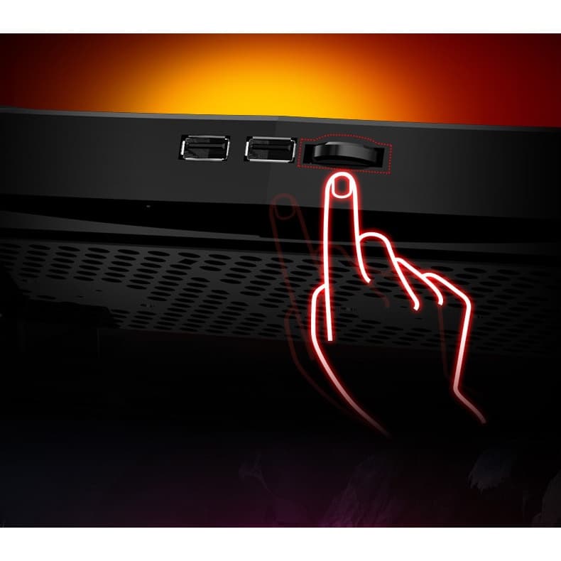 พัดลมโน๊ตบุ๊ค พัดลมรองโน๊ตบุ๊ค Cooling notebook วางได้ถึงขนาด17นิ้ว รูปที่ 6