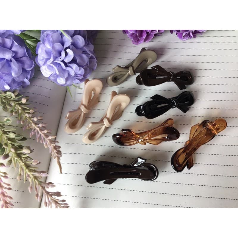 กิ๊บหนีบผมเกาหลี 5Cm 1 ชิ้น))รุ่นโบว์ นำเข้าจากเกาหลี ของแท้ คุณภาพเยี่ยม สำหรับหนีบผมด้านหน้า Made in Korea รูปที่ 4