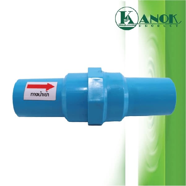 เช็ควาล์วสวมท่อ PVC ลิ้นน้ำไทย ขนาด 1/2" ,3/4" ,1" วาล์วกันย้อน เช็ควาล์ว ตรามือ 233-20B รูปที่ 3