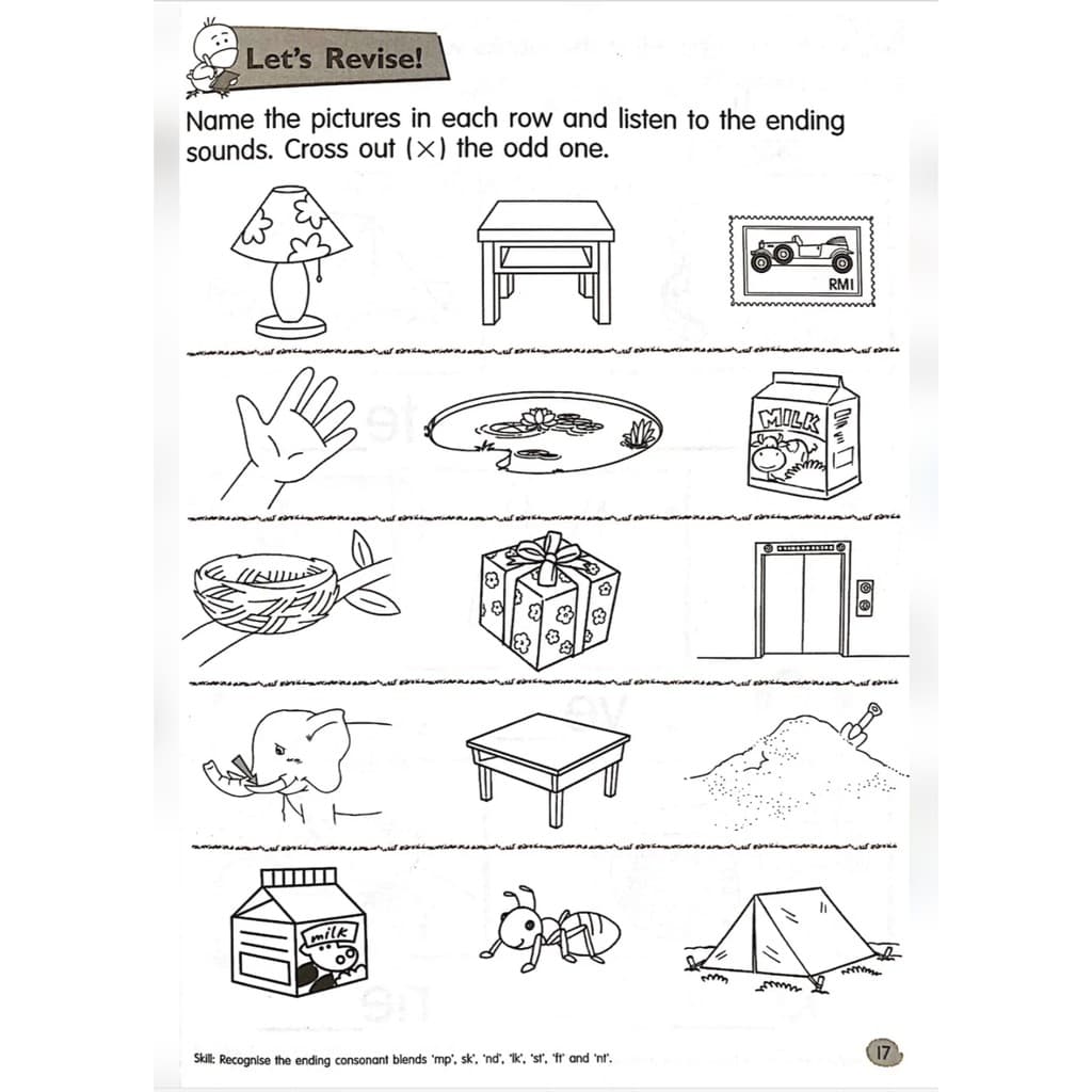 หนังสือแบบฝึกหัดอนุบาล Bright Kids > Phonics หนังสือสอนโฟนิกส์ สอนโฟนิกส์สำหรับเด็ก หนังสือเรียนอนุบาล รูปที่ 7