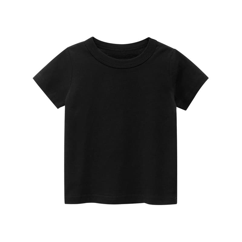 เสื้อยืดเด็กสีพื้น สไตล์ฤดูร้อน นื้อผ้าดี สำหรับเด็ก1-8ปี ts รูปที่ 2