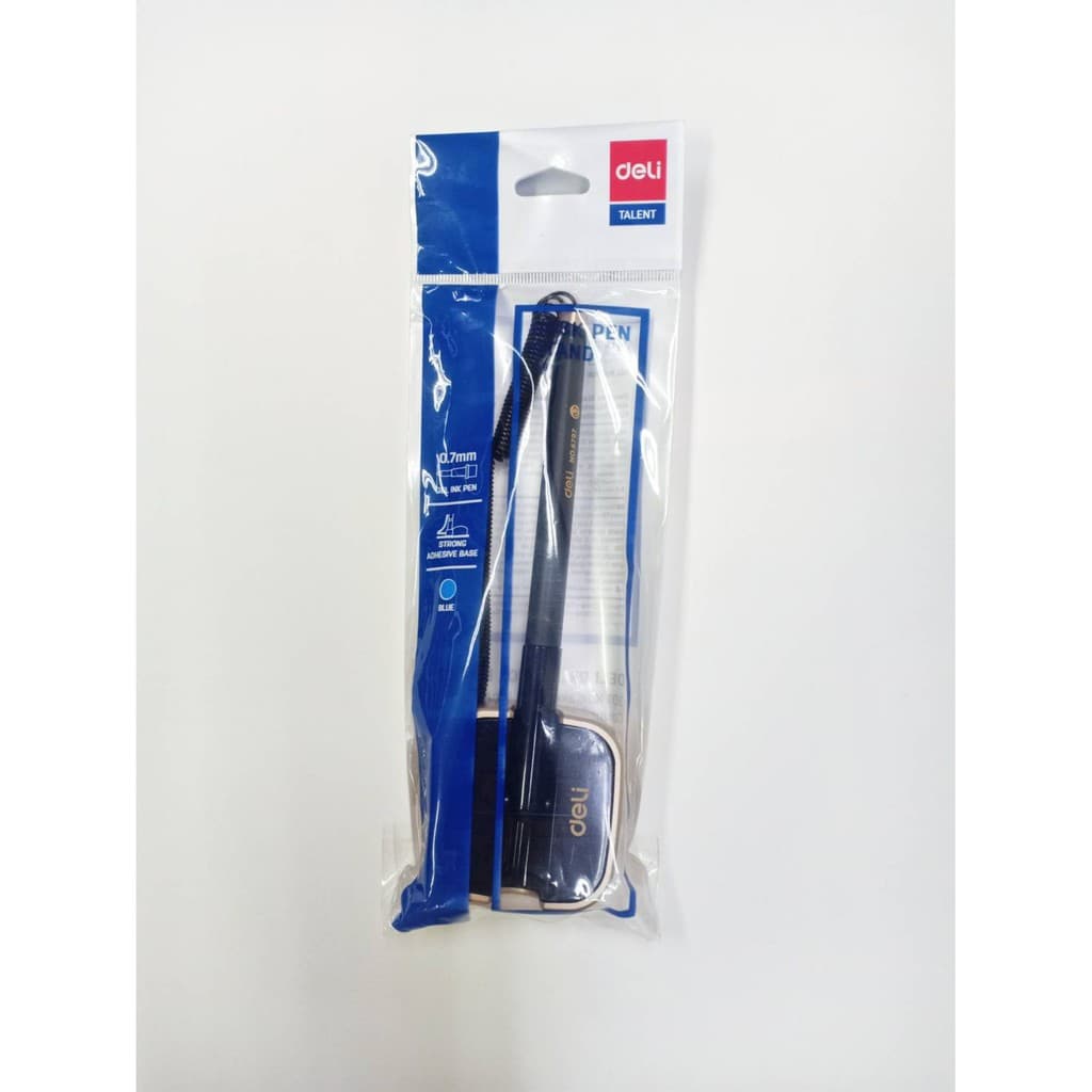 ปากกาตั้งโต๊ะ ไส้ปากกา deli # 6797 0.7 มม.หมึกเจล น้ำเงิน Desk pen stand รูปที่ 3
