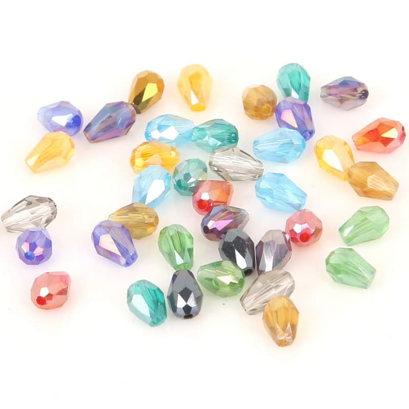 ลูกปัดคริสตัลออสเตรียเจียระไนทรงหยดน้ำ 4x6mm 70 ชิ้น/ล็อต สำหรับ DIY งานเครื่องประดับ รูปที่ 5