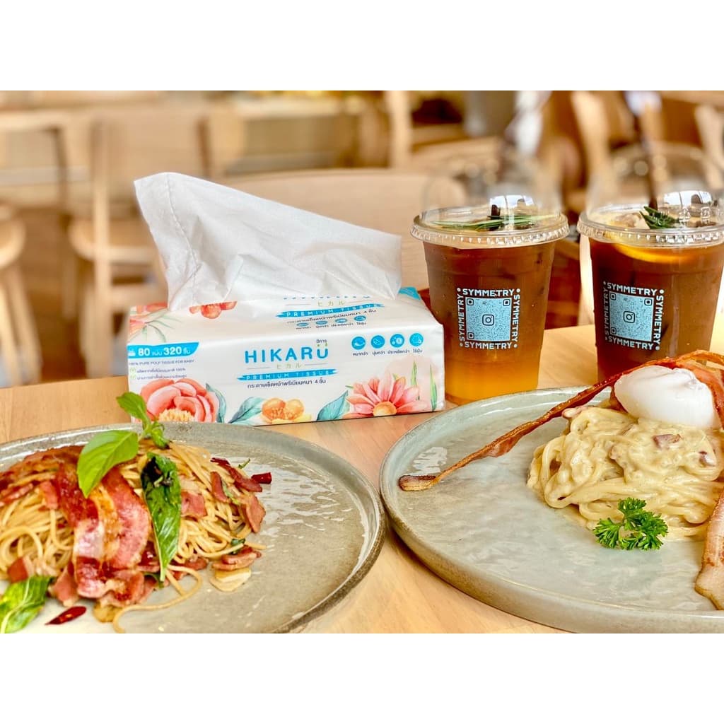 ฮิคารุทิชชู่พรีเมียมหนา 4 ชั้น ไร้ฝุ่น 1แพ็คหูหิ้ว 5ห่อ ปรับขนาดใหม่ ใหญ่กว่าเดิม รูปที่ 7